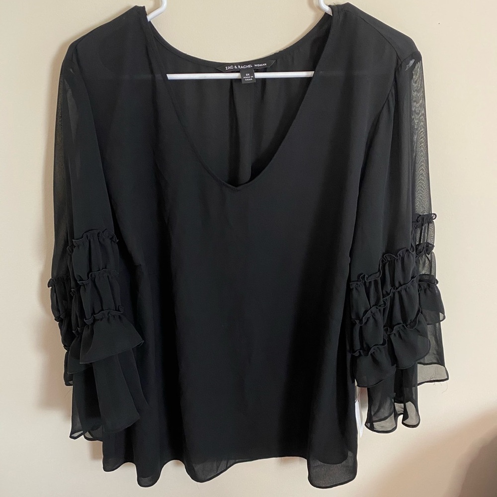 Zac and Rachel black blouse